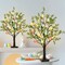 Easter Decorations Easter Tree with Eggs, 2Ft Tabletop Tree with 24 LED Lights, Lighted Artificial Tree Battery/USB Operated Light up Easter Egg Tree for Spring Home Decor (2 Pack)